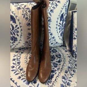 Knee high brown Coach boots